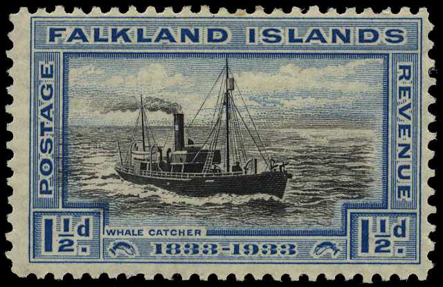 1933 Centenary 1½d variety 'BREAK IN...