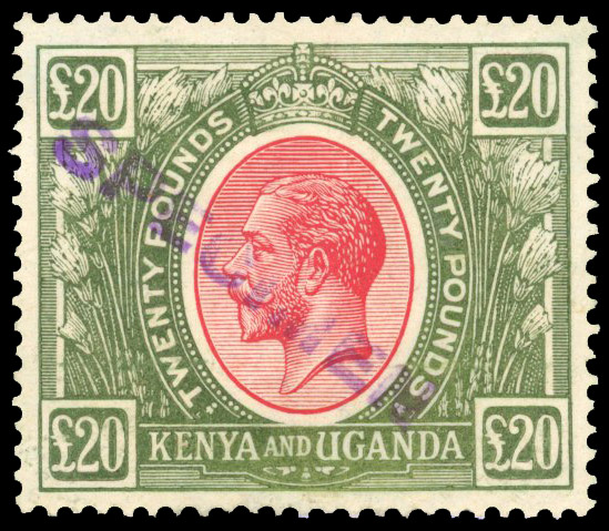KUT SG 101 £20 local Specimen