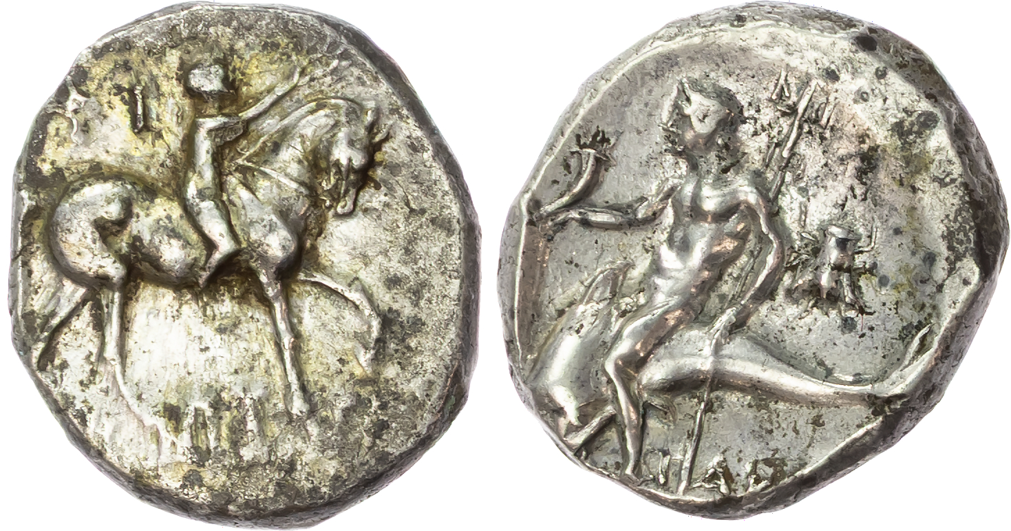 Calabria, Tarentum (c. 280-272 BC) AR Nomos, 6.53g. 