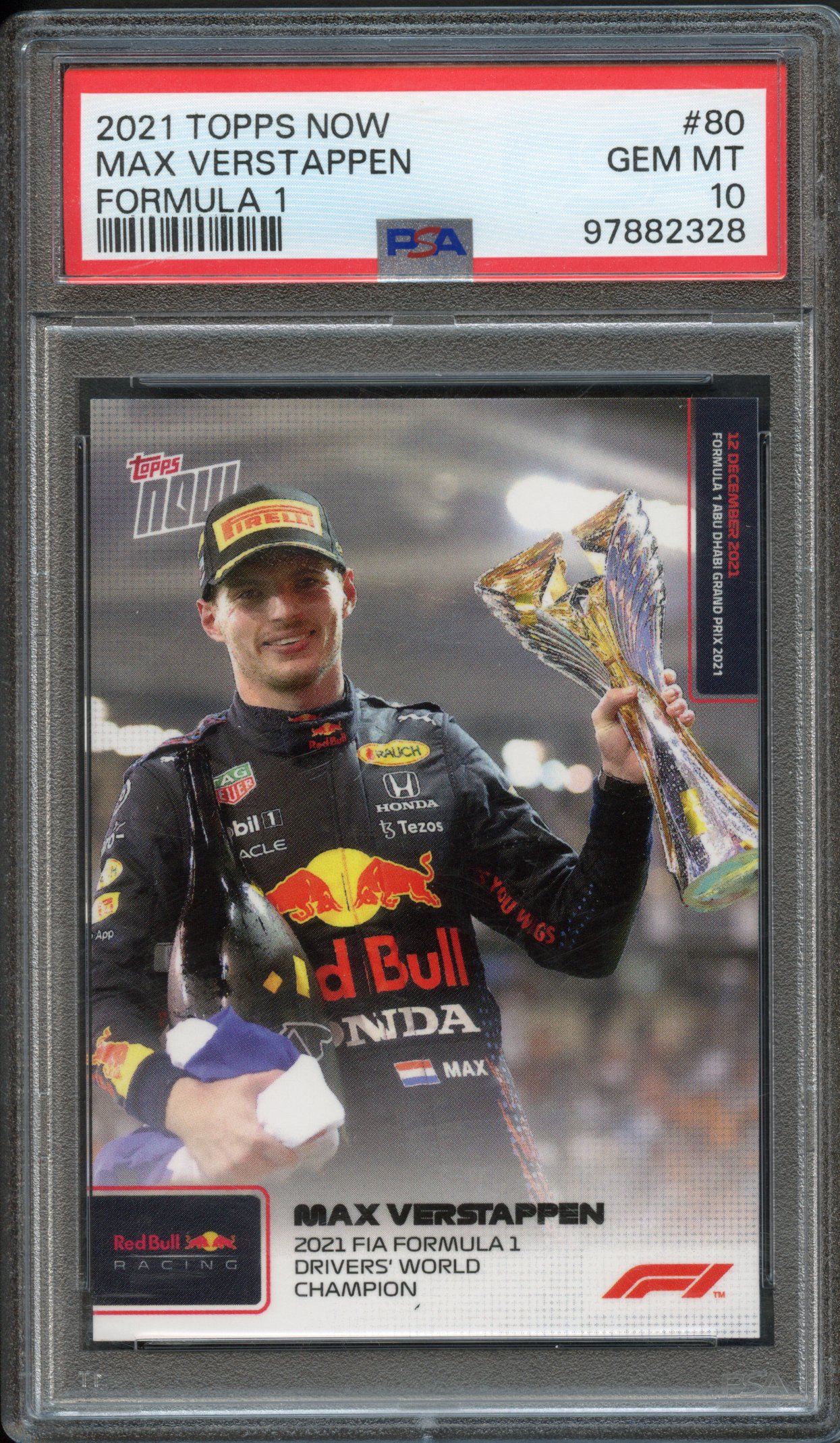 <p>PSA 10 2021 Topps Now F1 Max Verstappen #80</p>