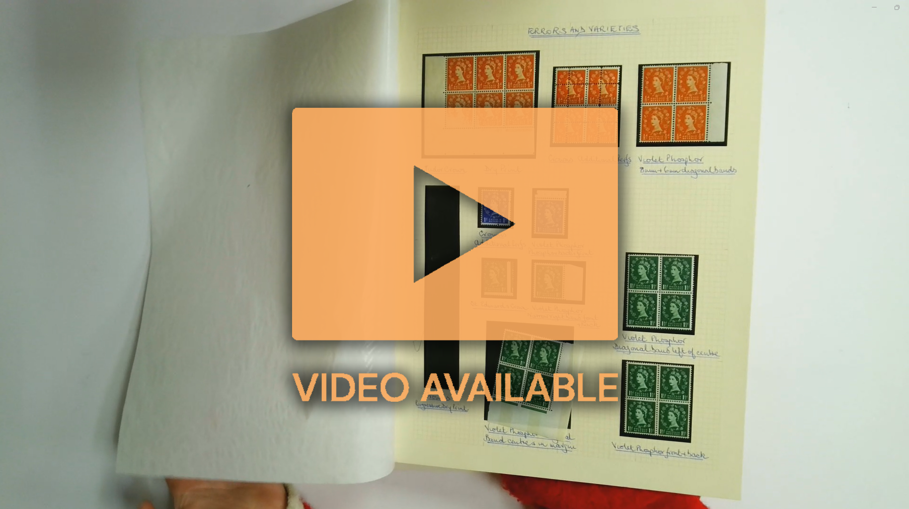 GB: 1952-68 Wilding unmounted mint selection of errors and varieties neatly written-up on SG Philatelic album leaves