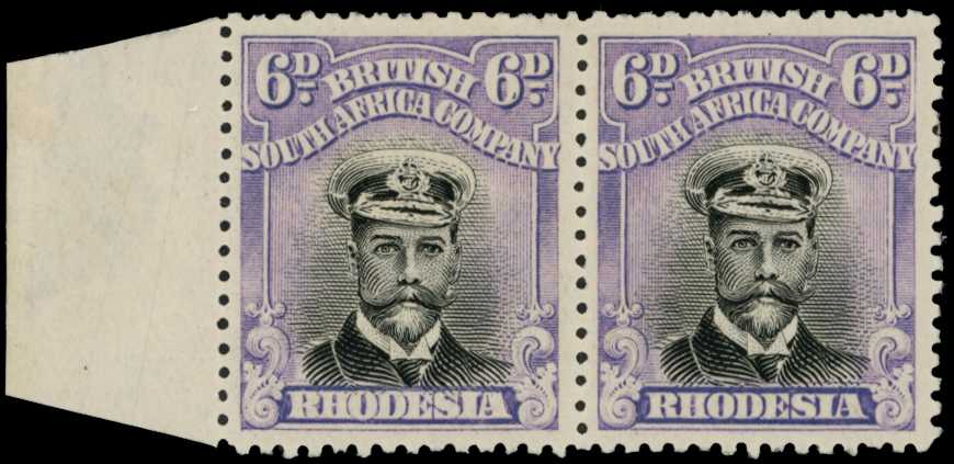 1922-4 6d Head Die IIIB, perf 14, white...