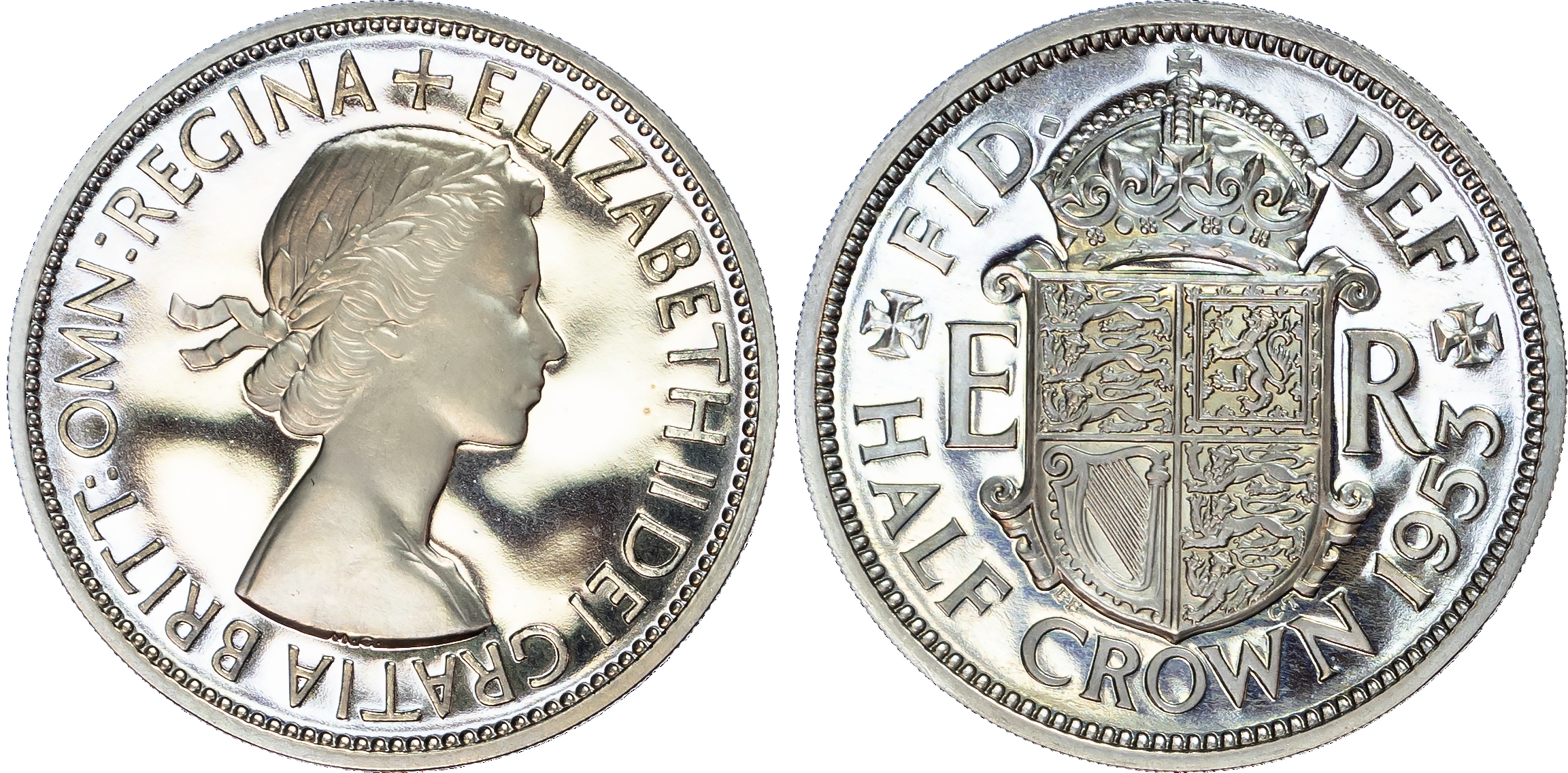 Elizabeth II (1952-2022), Proof Halfcrown 1953