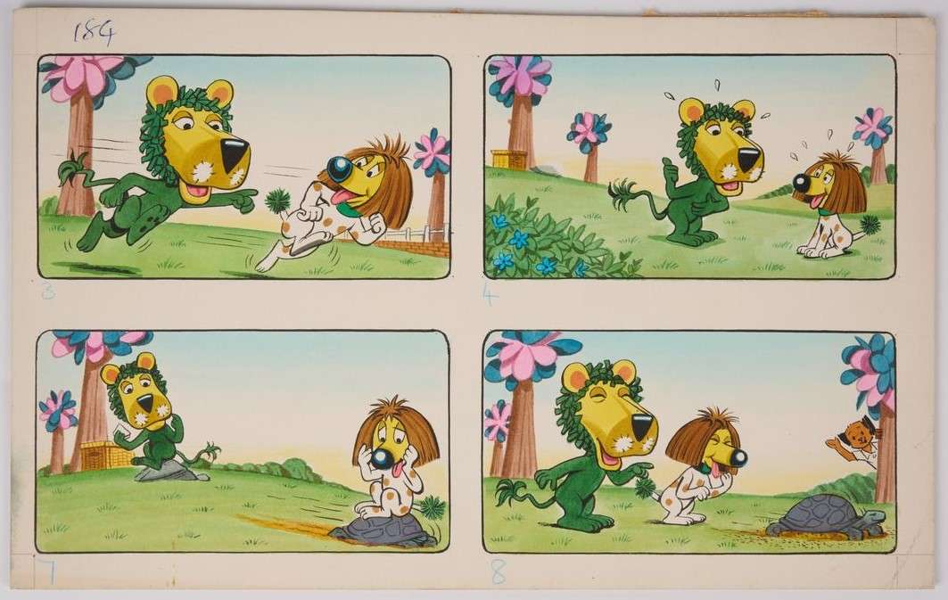 Bill Mevin The Herbs Parsley The Lion Original Comic Pages (Polystyle Publications, 1960s) Total 3