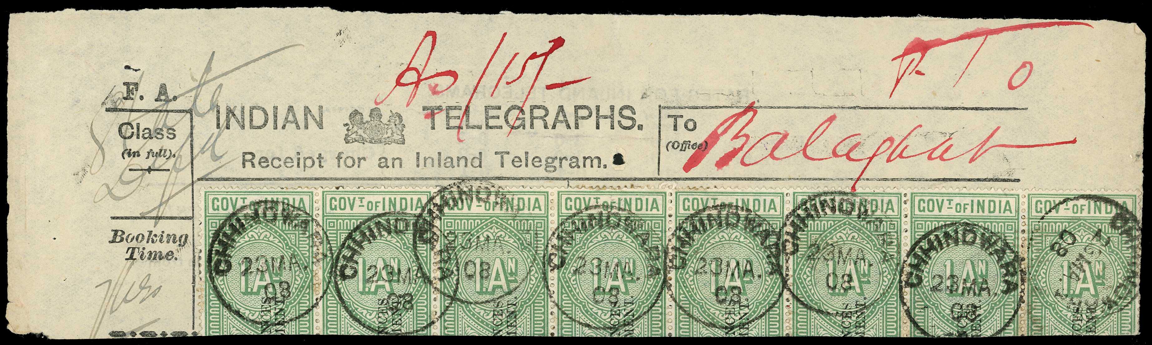 Telegraph Officials. 1908 piece of...