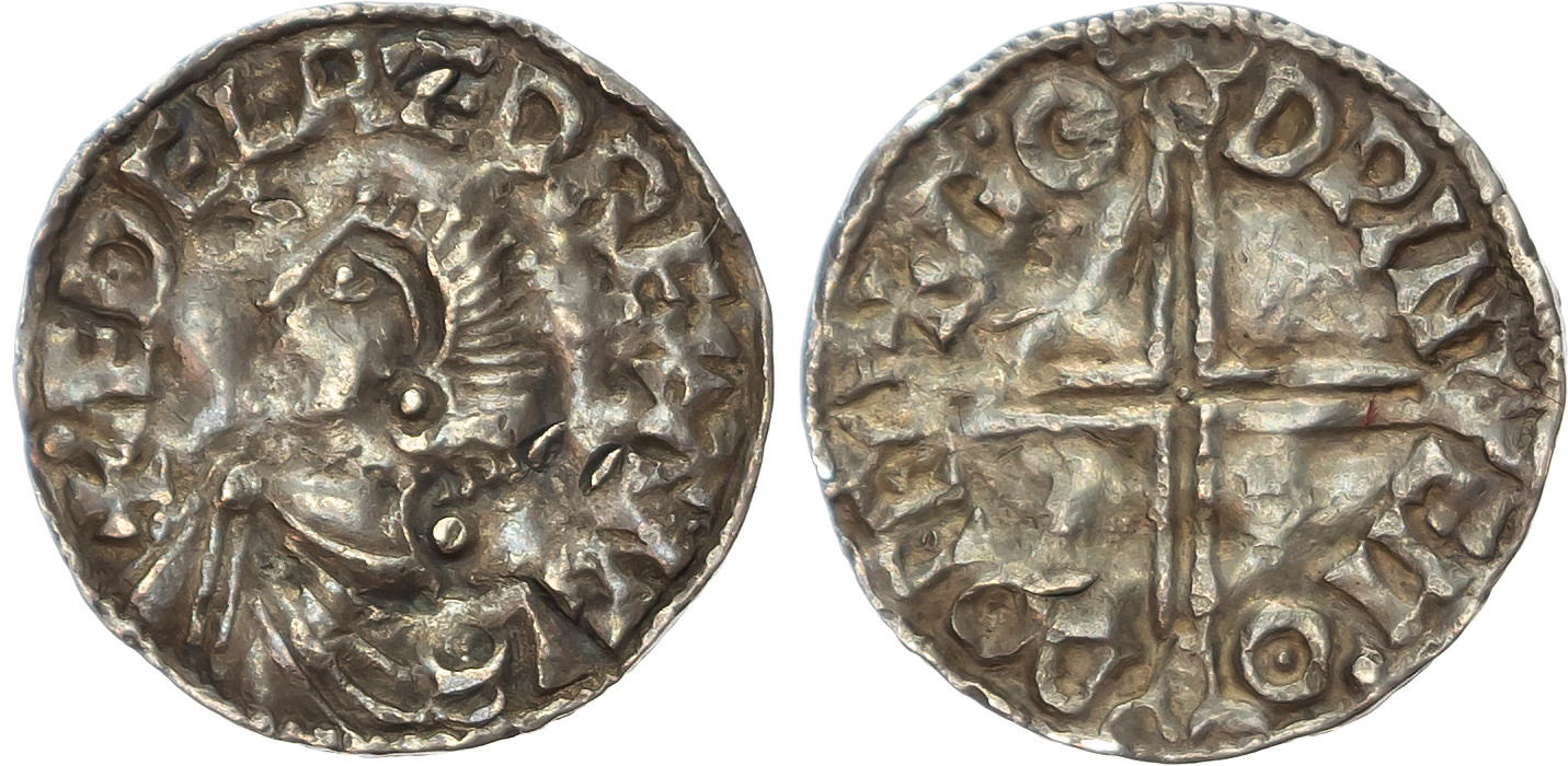 Aethelred II (978-1016), AR Penny, Long Cross type (c.997-1003), York, Leofstan, York