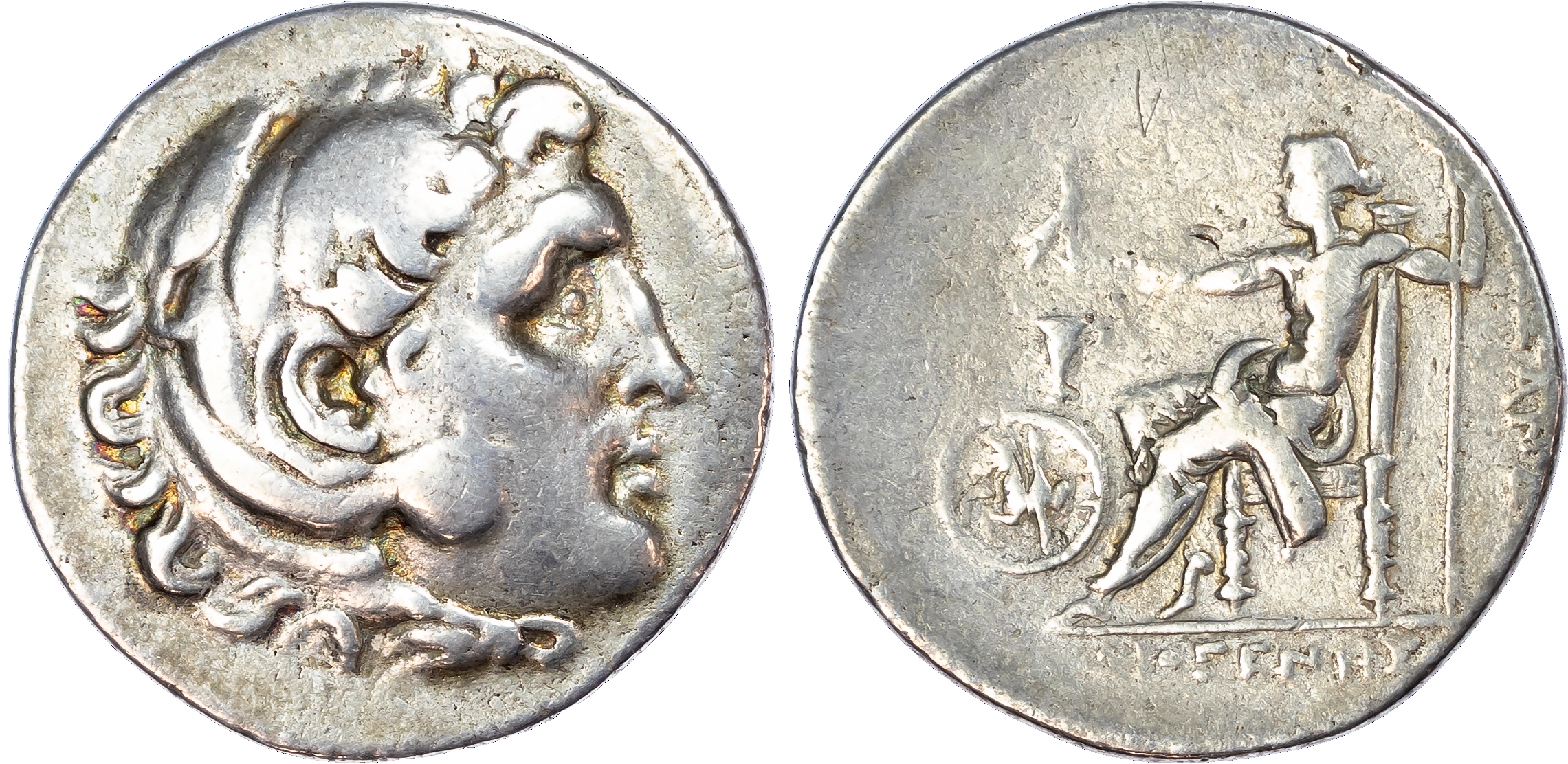 Aeolis, Kyme (c. 188-170 BC) AR Tetradrachm, in the name and types of Alexander the Great, Diogenes,
magistrate, 16.09g.