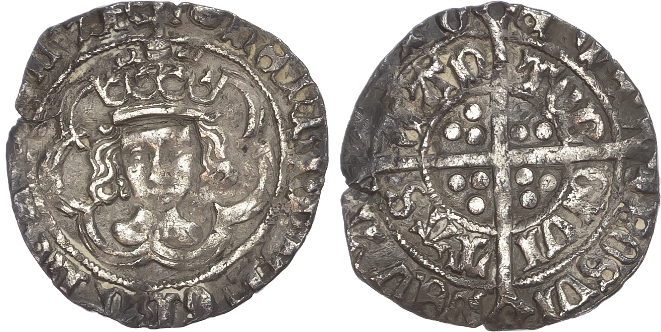 Henry VII (1485-1509), Halfgroat, facing bust issue, type IIIc, Canterbury mint, mintmark tun (1495-98).