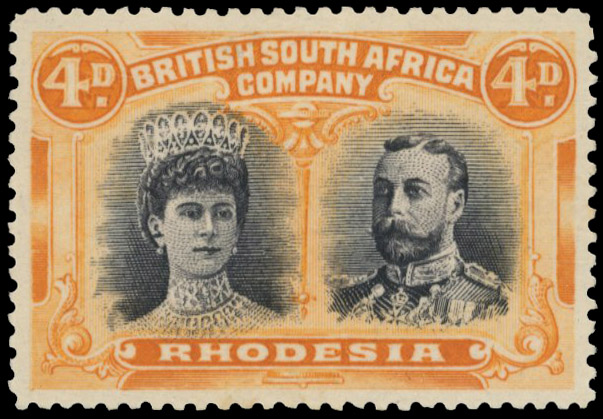 4d sepia-black and 'aniline' orange SG 138 variant, position 2 gash in ear