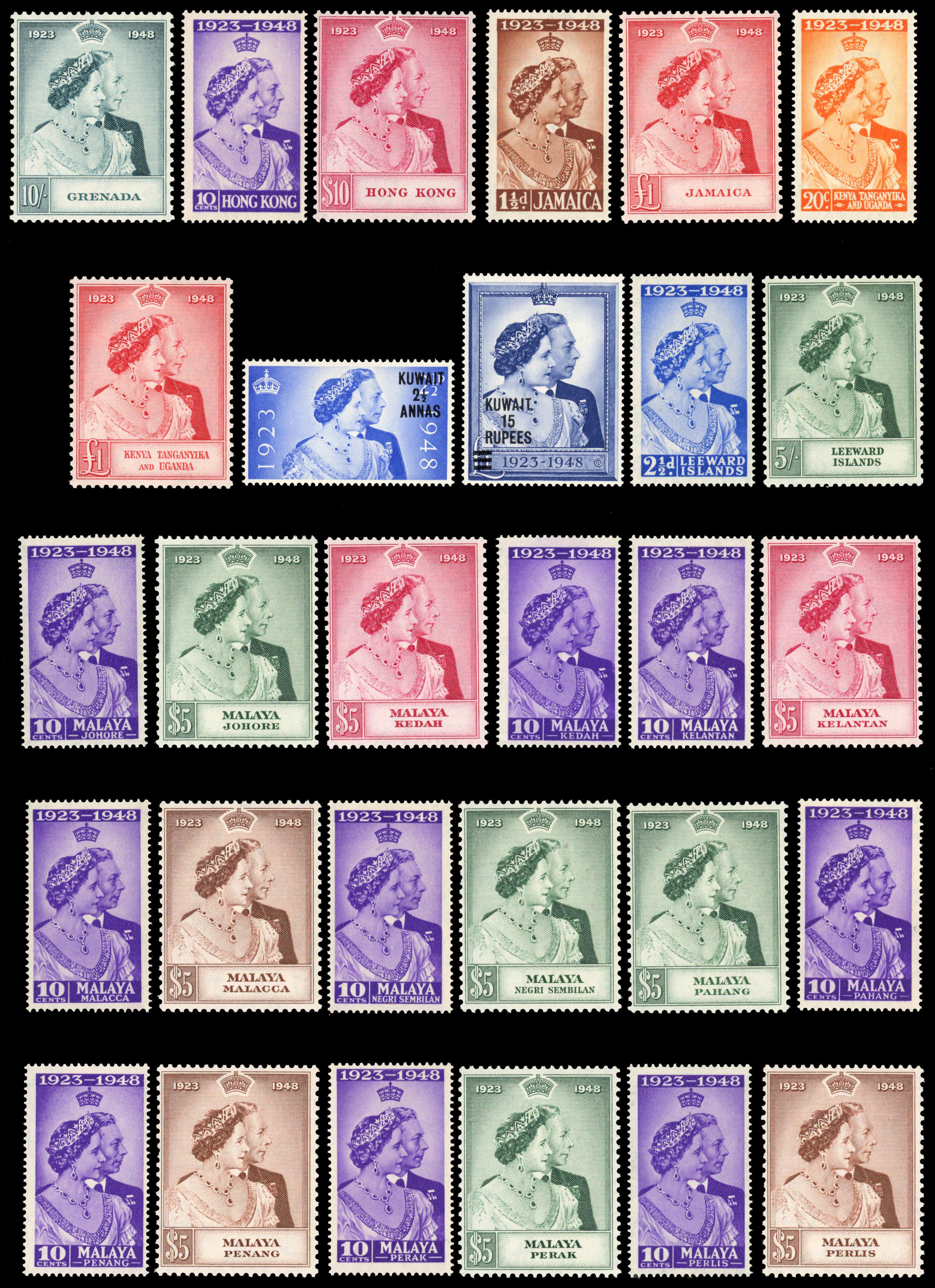1948 Royal Silver Wedding unmounted mint set of 138