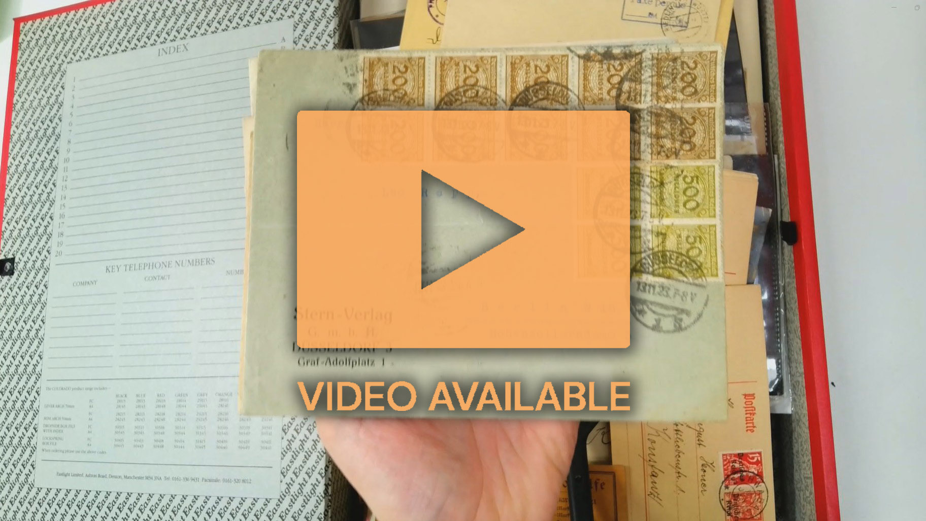 Germany boxfile of covers and cards 1850s to 1930s