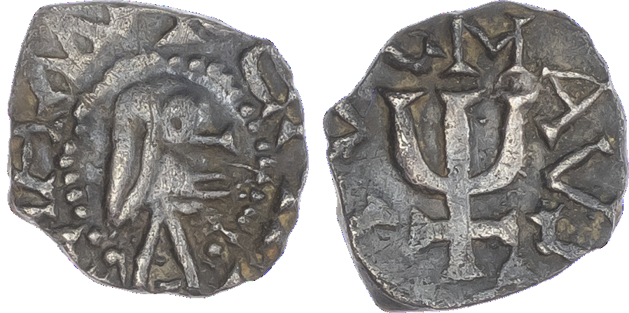 France, Merovingians, Limoges, silver Denier, c. 725-750