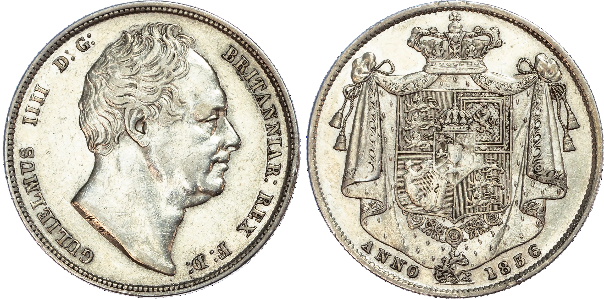 William IV (1830-1837), Halfcrown, 1836.