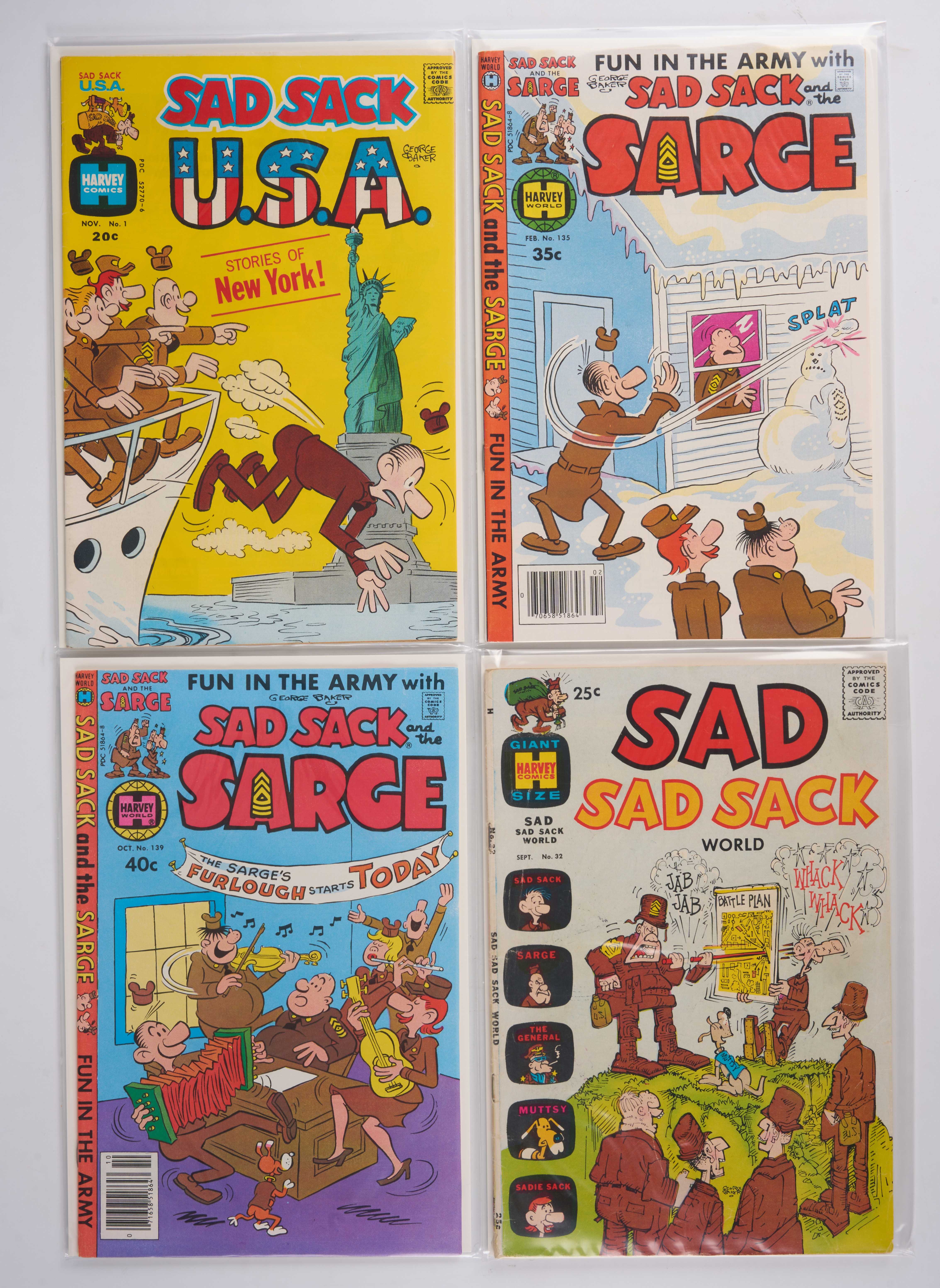 Sad Sack (Harvey Comics, 1971-79) Bundle of 7