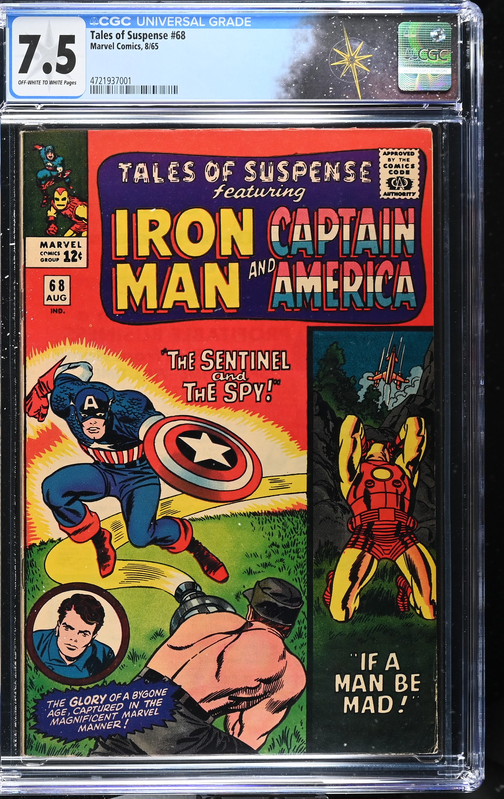 Tales of Suspense #68 CGC 7.5  "If a Man Be Mad!" (Marvel Comics, 1965) Off-White to White Pages