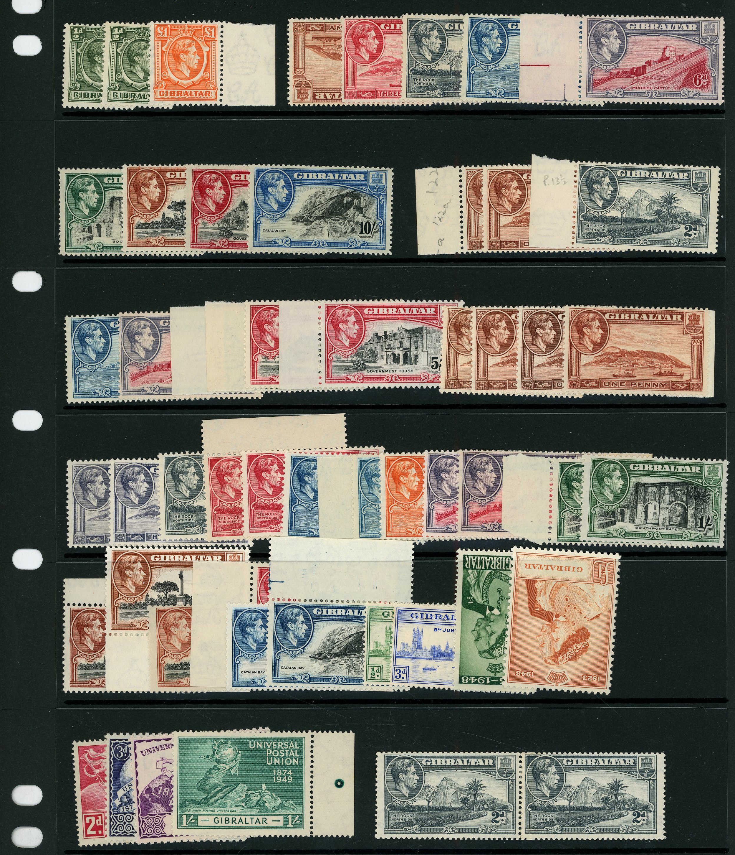 Gibraltar KG V collection...