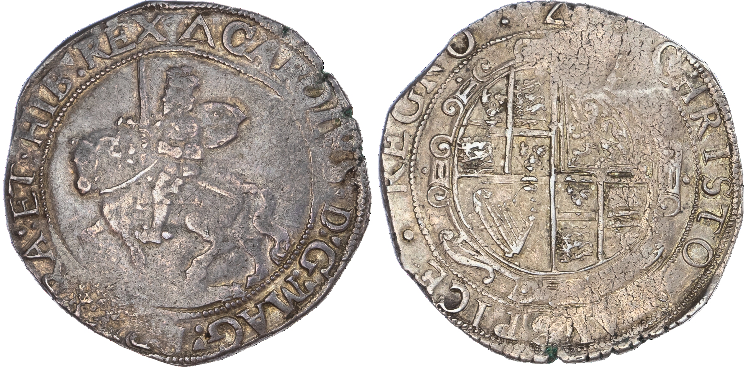 Charles I (1625 ‑1649), AR Halfcrown, 14.75gm., Tower Mint,