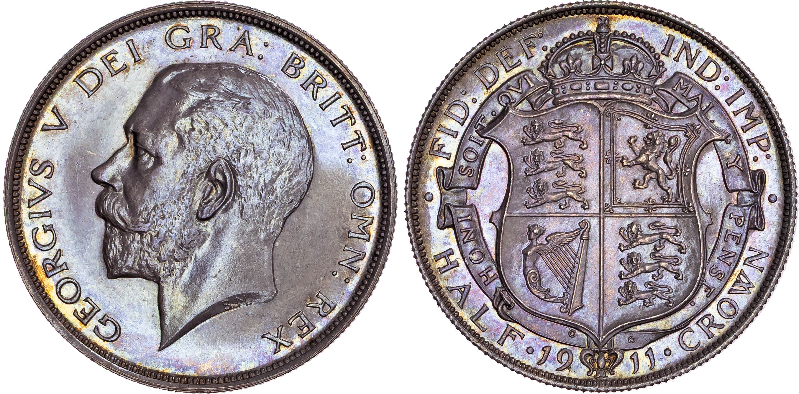 George V (1910-1936), AR Proof Halfcrown, 1911. 
