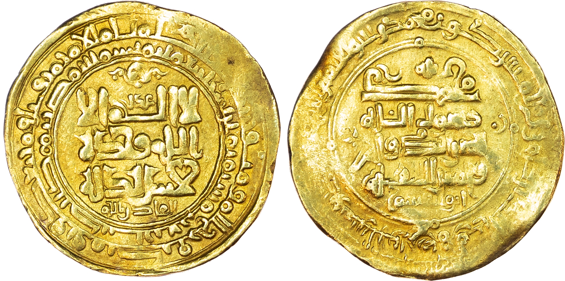 Ghaznavid, Yamin al‑Dawla Abu’l‑Qasim Mahmud (AH 388‑421 / 998‑1030 AD), gold Dinar