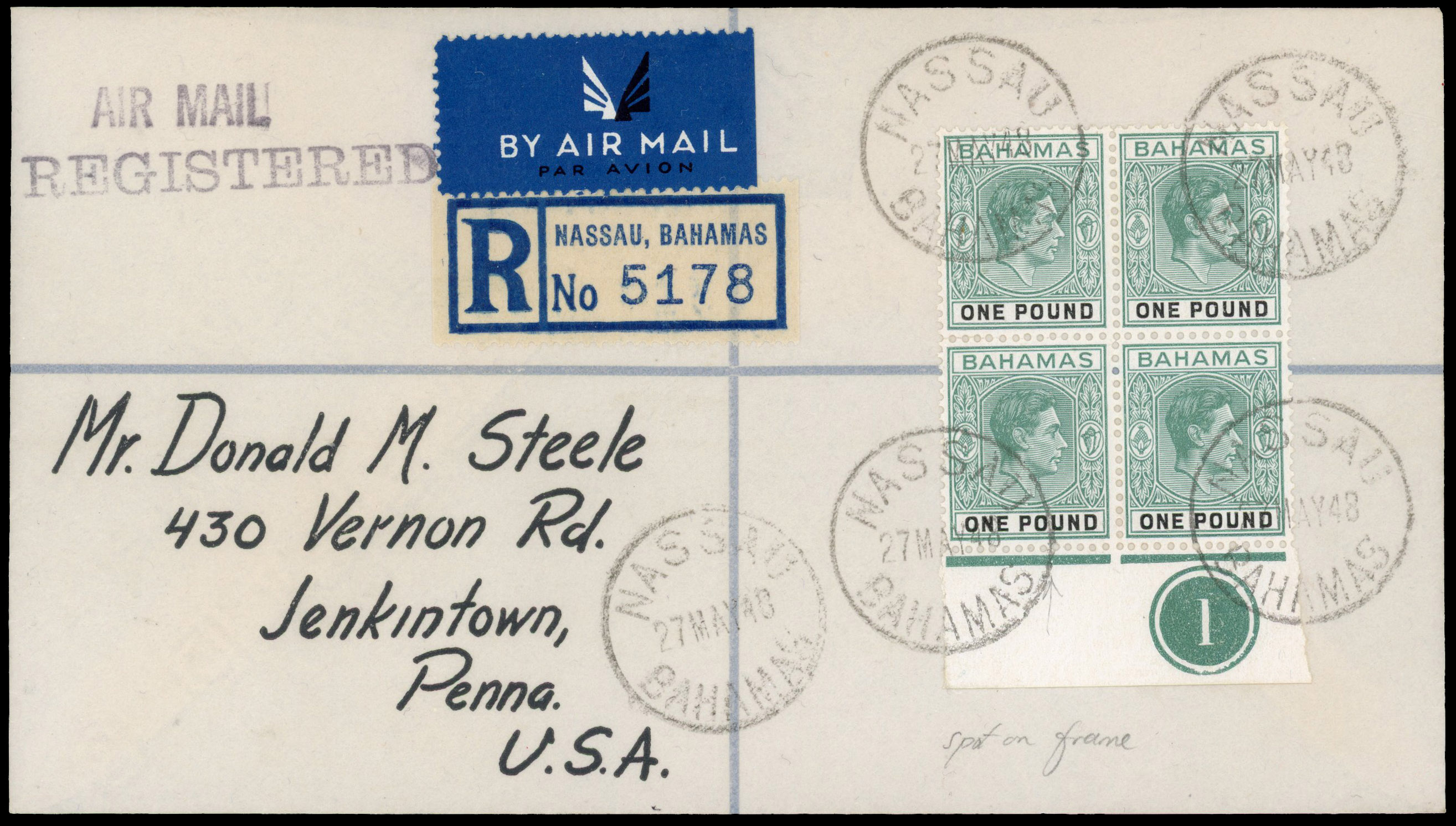 Bahamas SG 157a cover