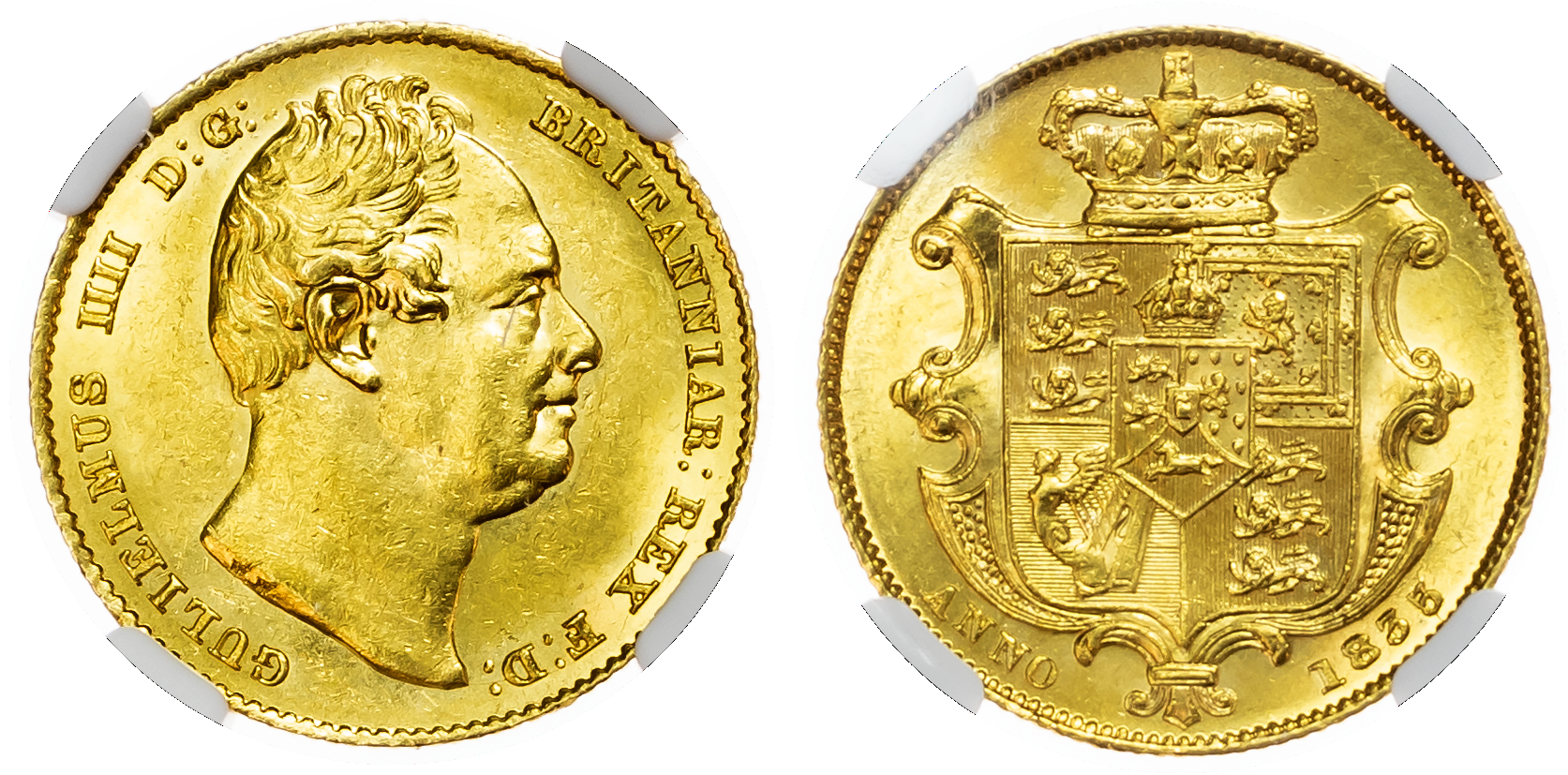 William IV (1830-37), Sovereign, 1835. NGC MS62