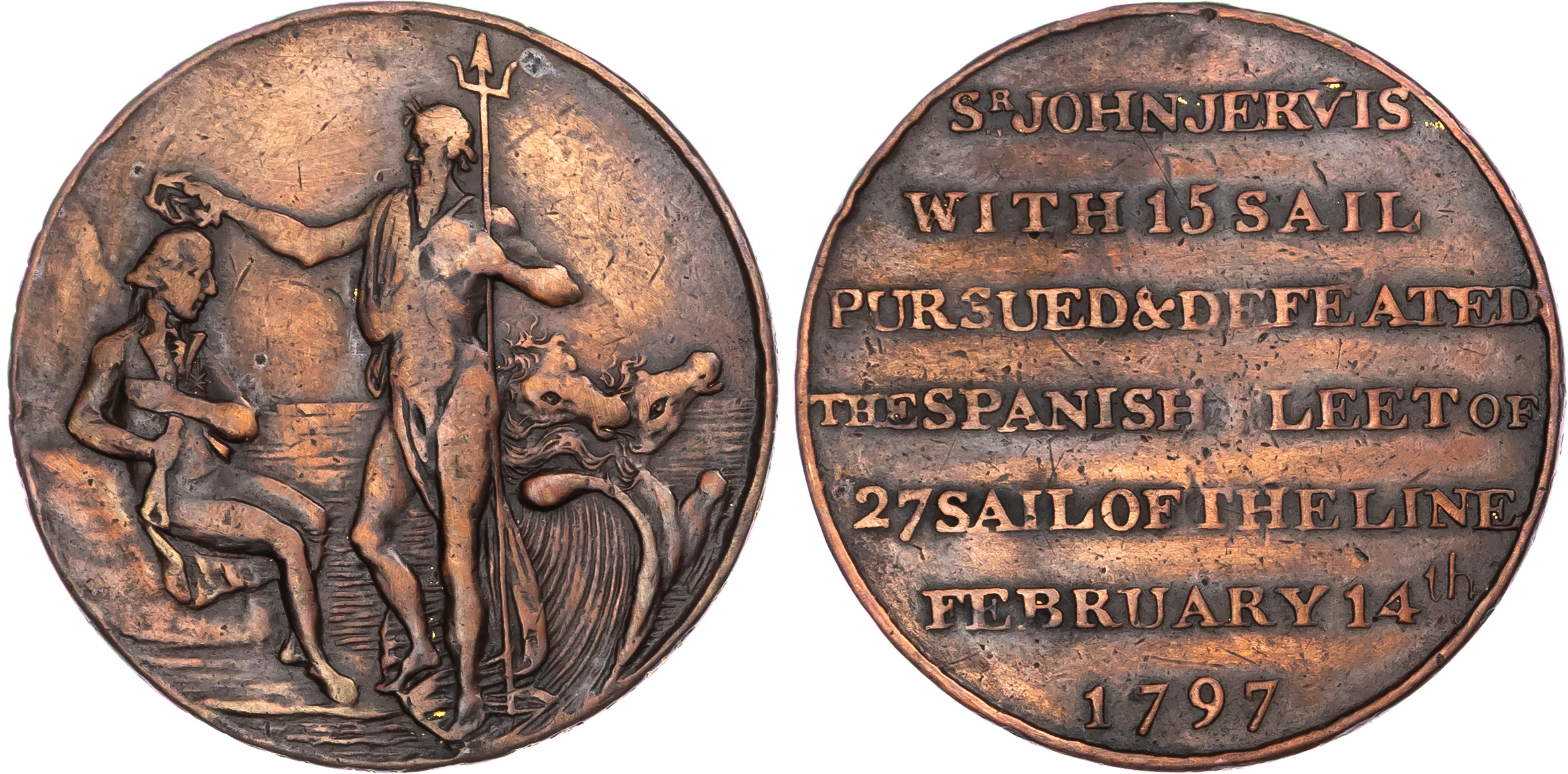 Hampshire, Portsmouth, Thomas Sharp, bronze Halfpenny