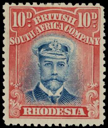 1913-17 10d Head Die II, perf 14. Large...