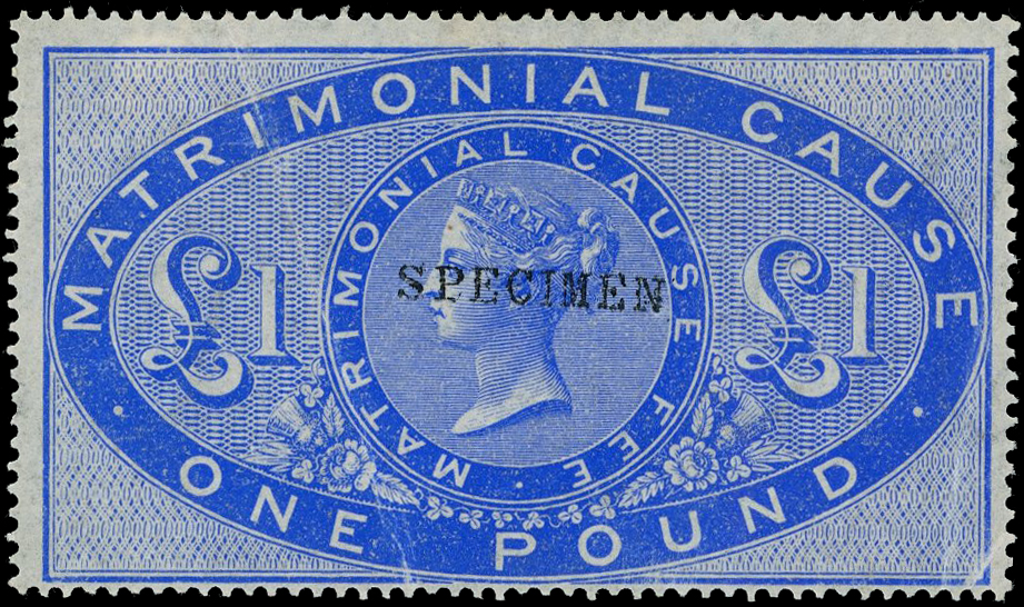 Gb Matrimonial Cause Specimen Set. 
