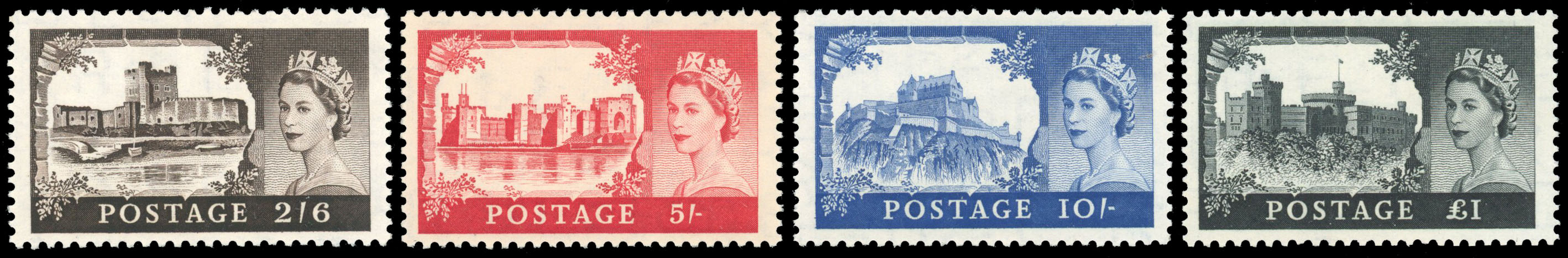Great Britain SG 536a-539a U/M