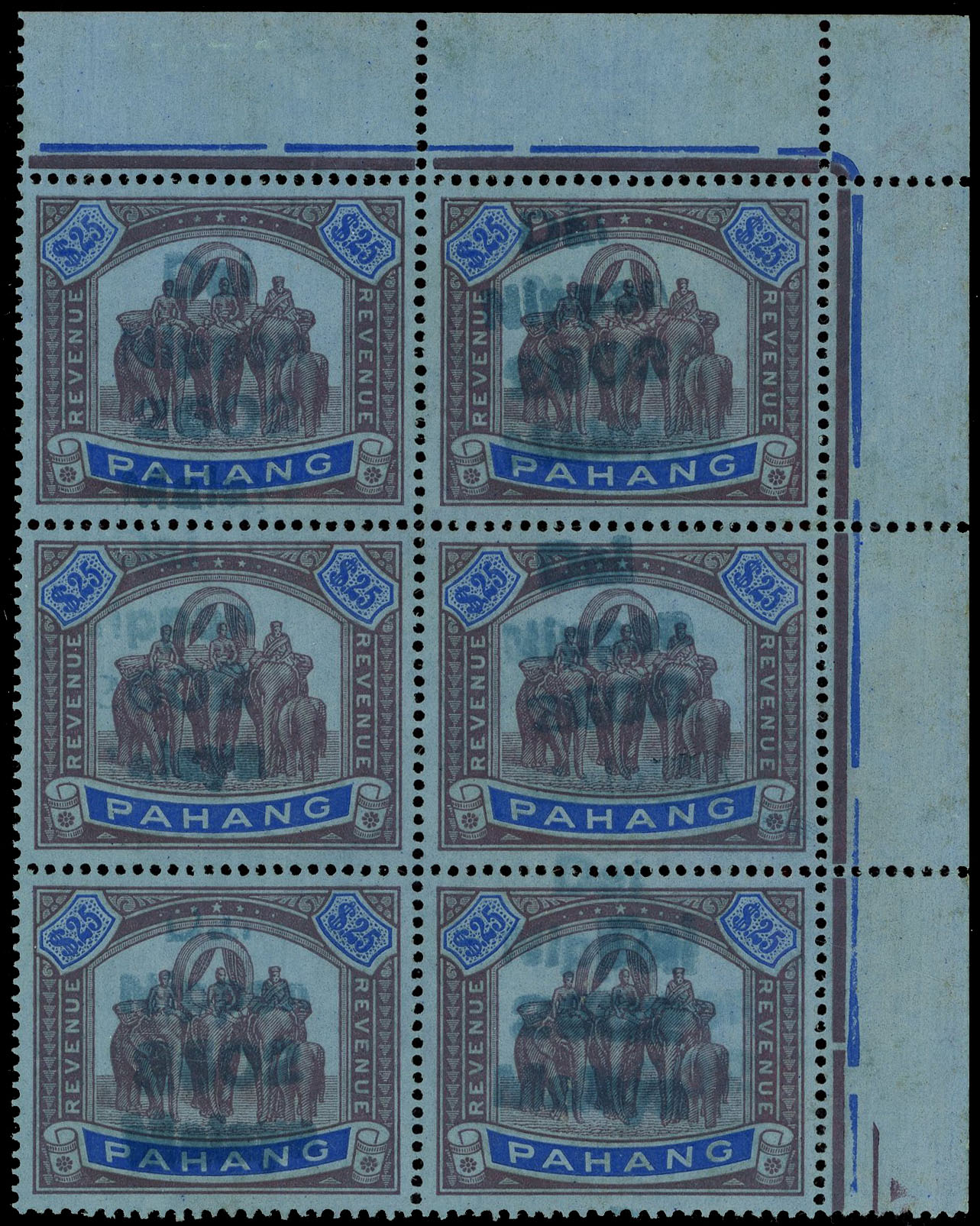 MJO Pahang Revenue $25 block mint