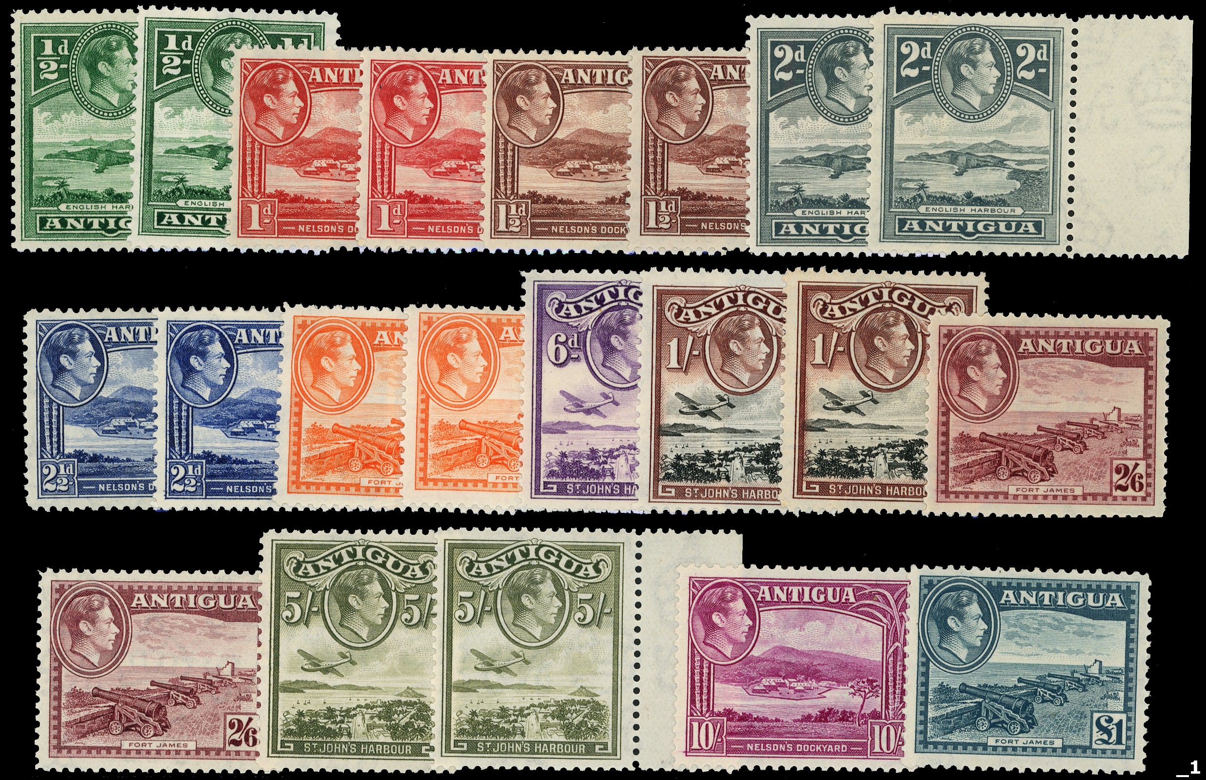 Antigua SG 98-109...