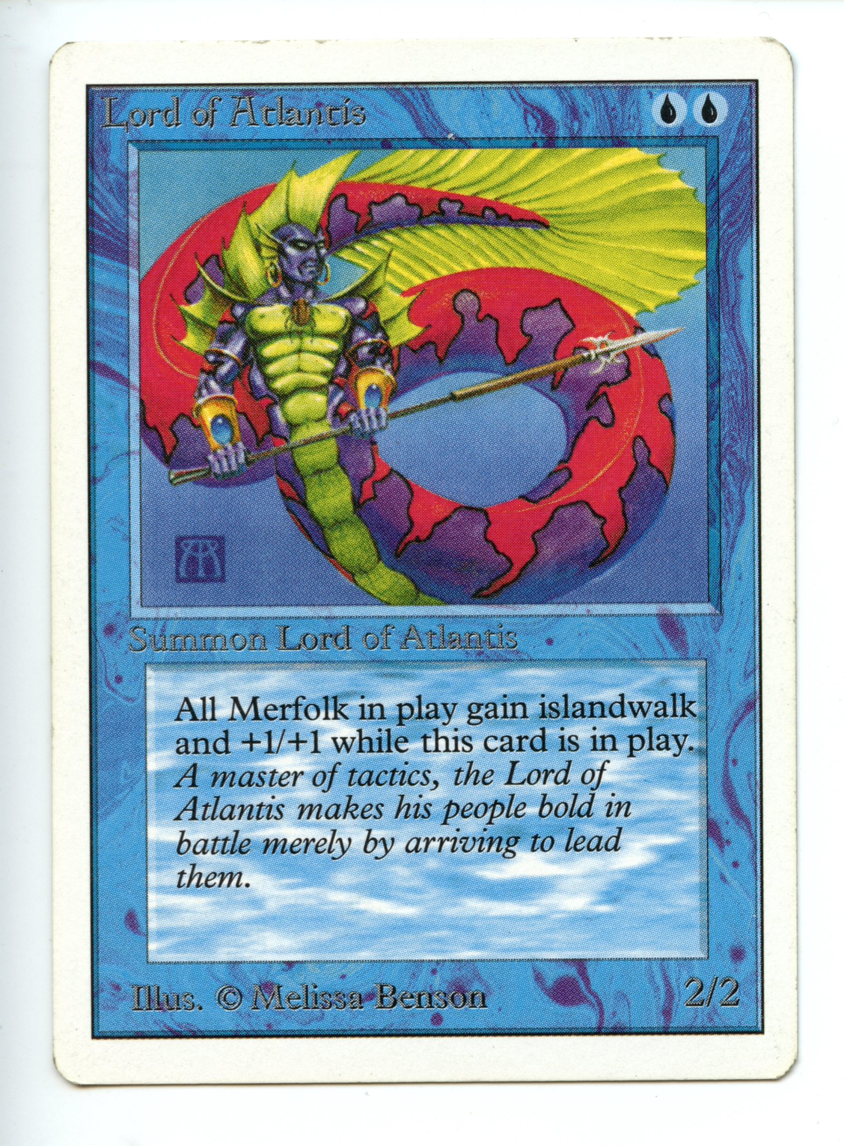 Magic The Gathering - Lord Of Atlantis - Unlimited - Moderately Played Condition