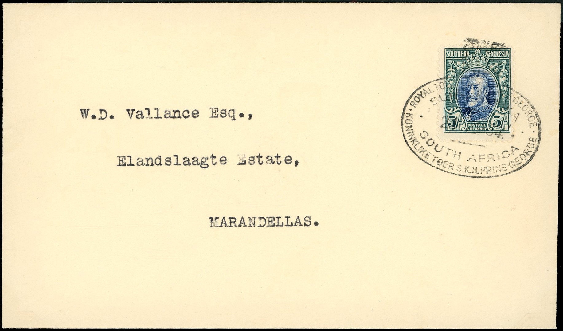 1934 Royal Tour covers x14 with 1931-37 Field Marshall set to 5s