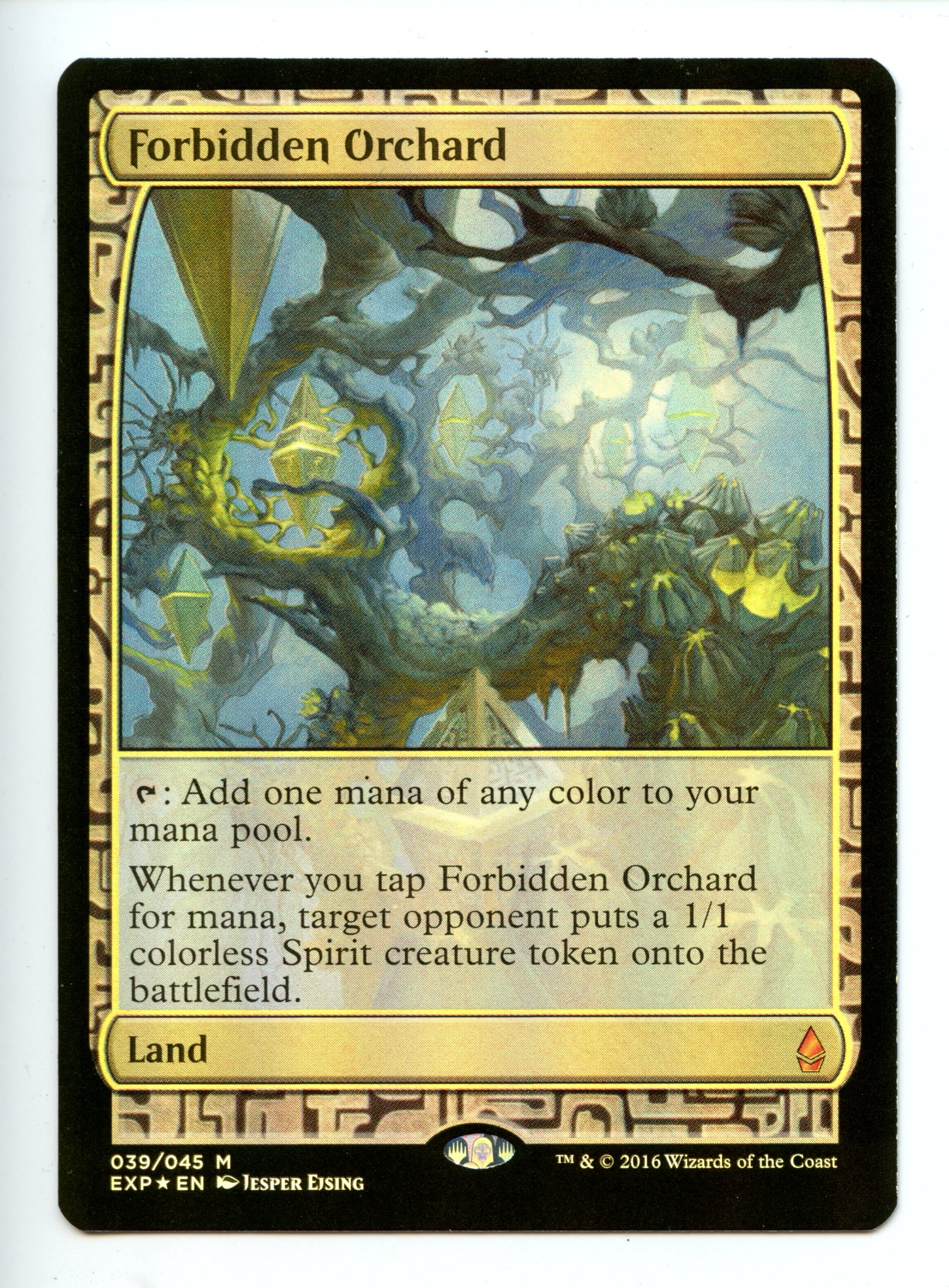 Magic the Gathering - Forbidden Orchard  - Zendikar Expeditions  - Lightly Played 