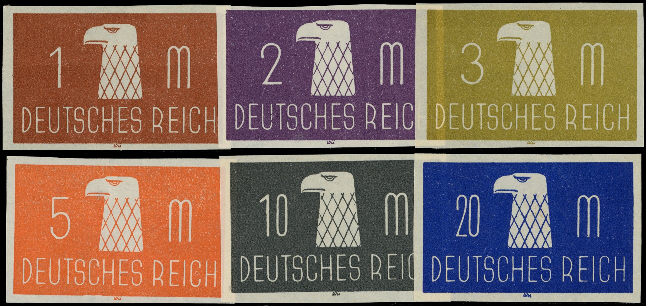 1924 'Reichsadler' 3pf. to 20Mk. set of...