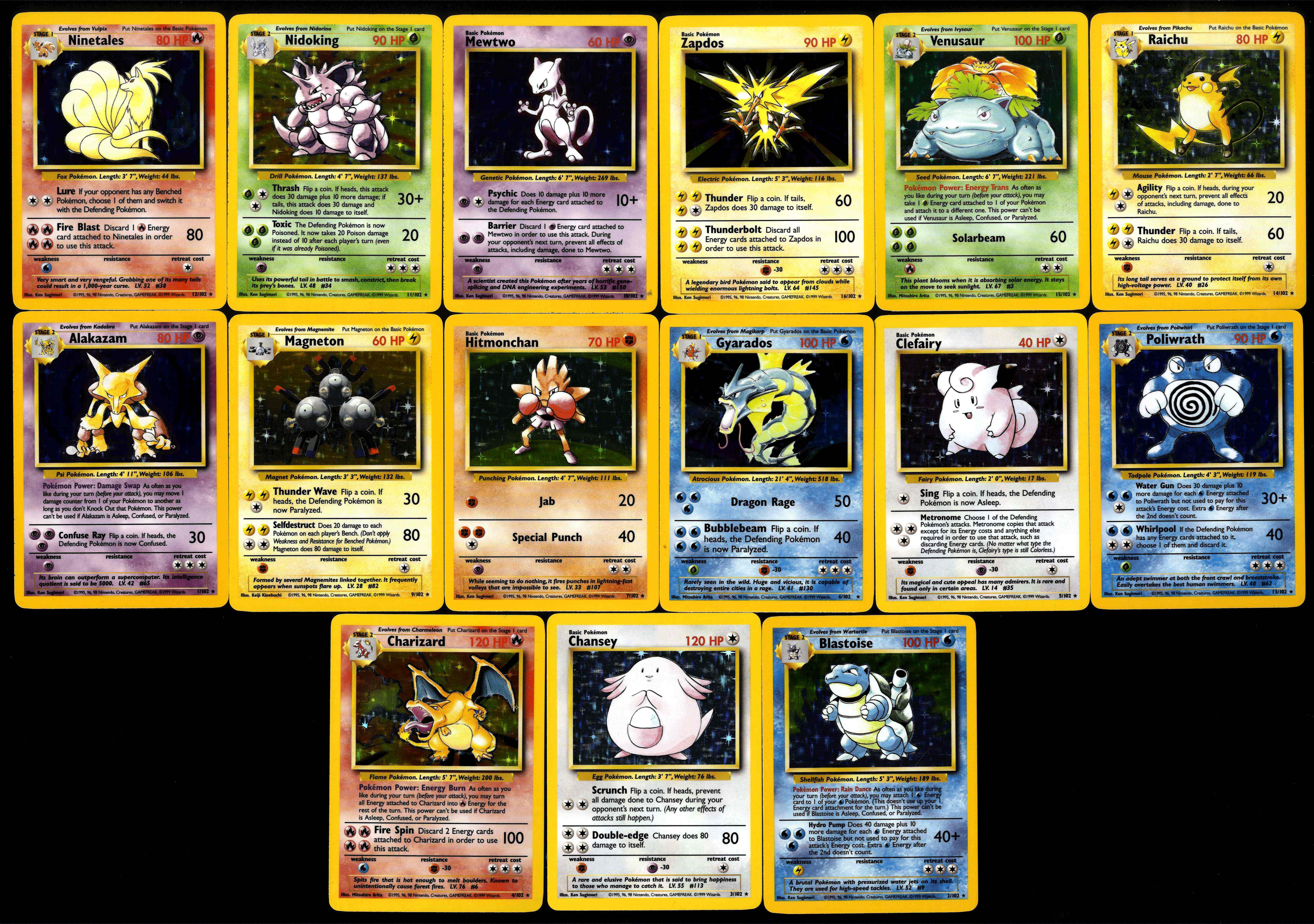 Base Set -  Unlimited & 4th Print - 81/102 cards