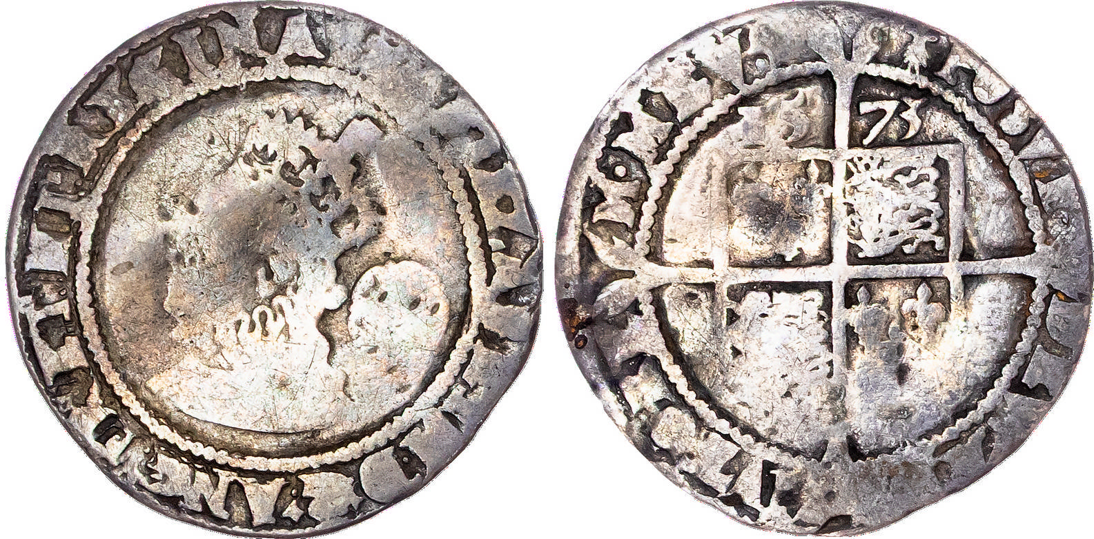 Elizabeth I (1558-1603), AR Sixpence, 1573, Third and Fourth Issues, Tower (London) mint, mm. ermine.