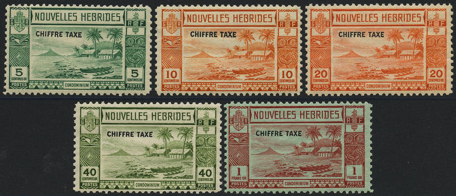 French Currency. Postage Dues. 1938 set of...