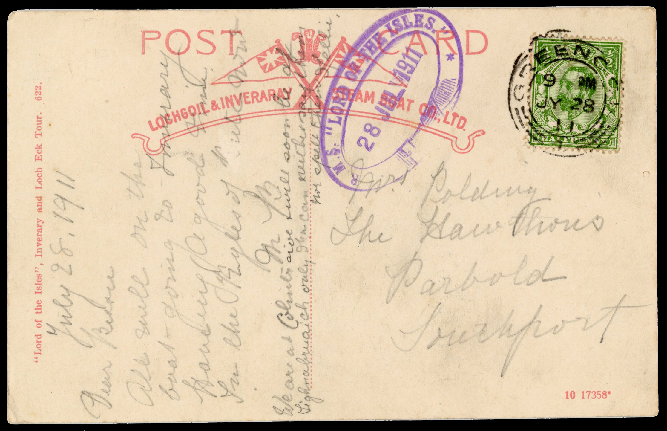 Great Britain 1911-25 KGV postal history selection