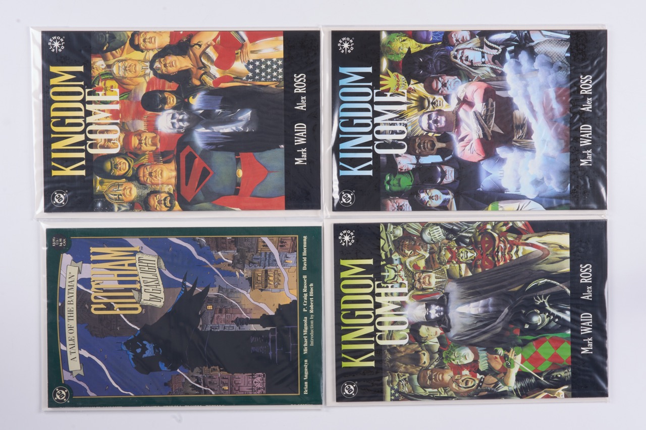 Kingdom Come Complete Series, Batman 1989 Movie Adaptation and Gotham By Gaslight (DC Comics, 1989-96) Bundle of 6