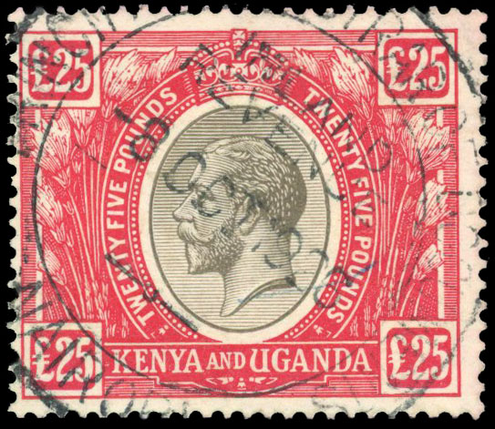 KUT £25 fiscally used SG 102