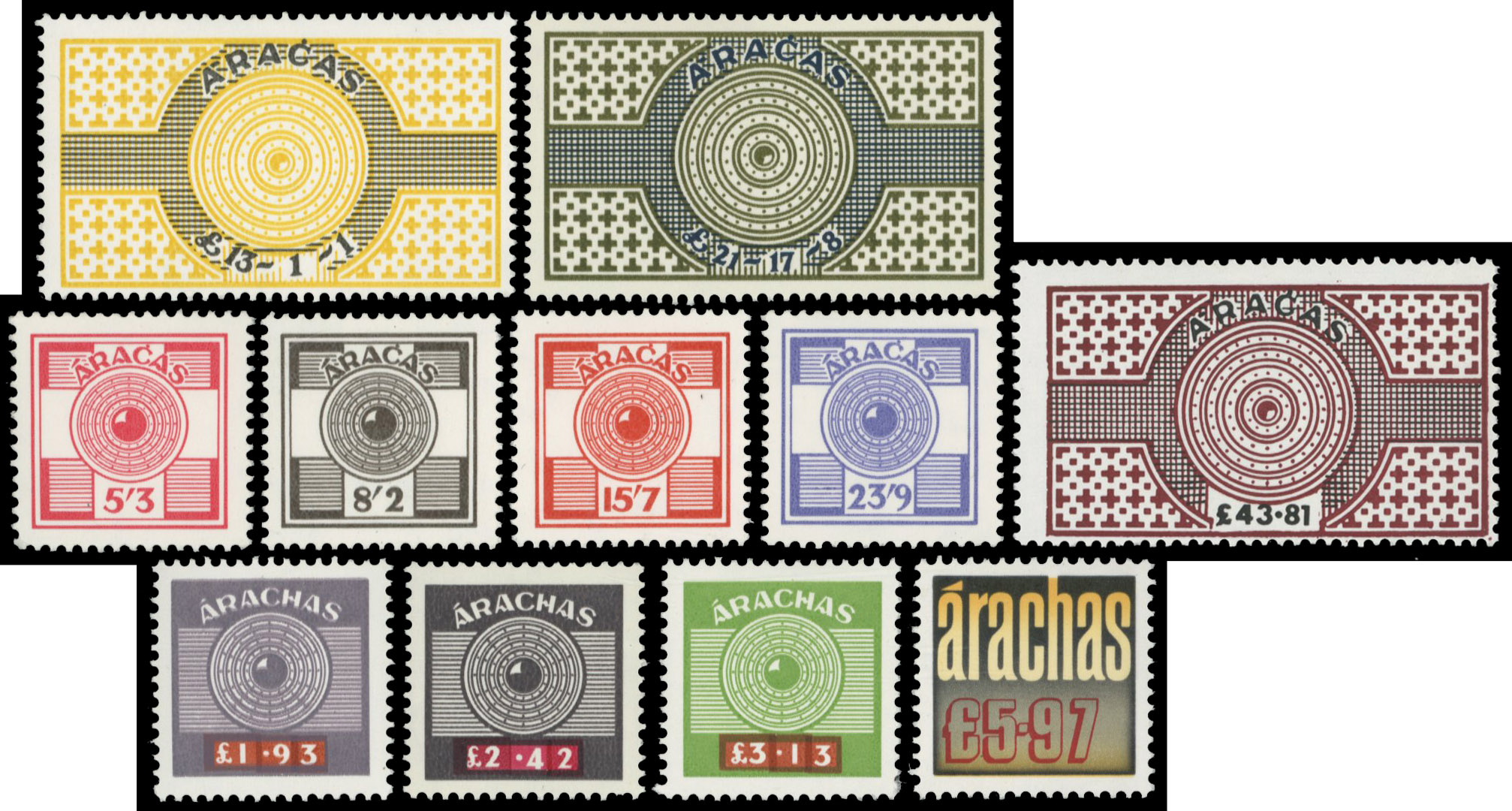 Ireland. National Insurance.  1952-1976 mint group 