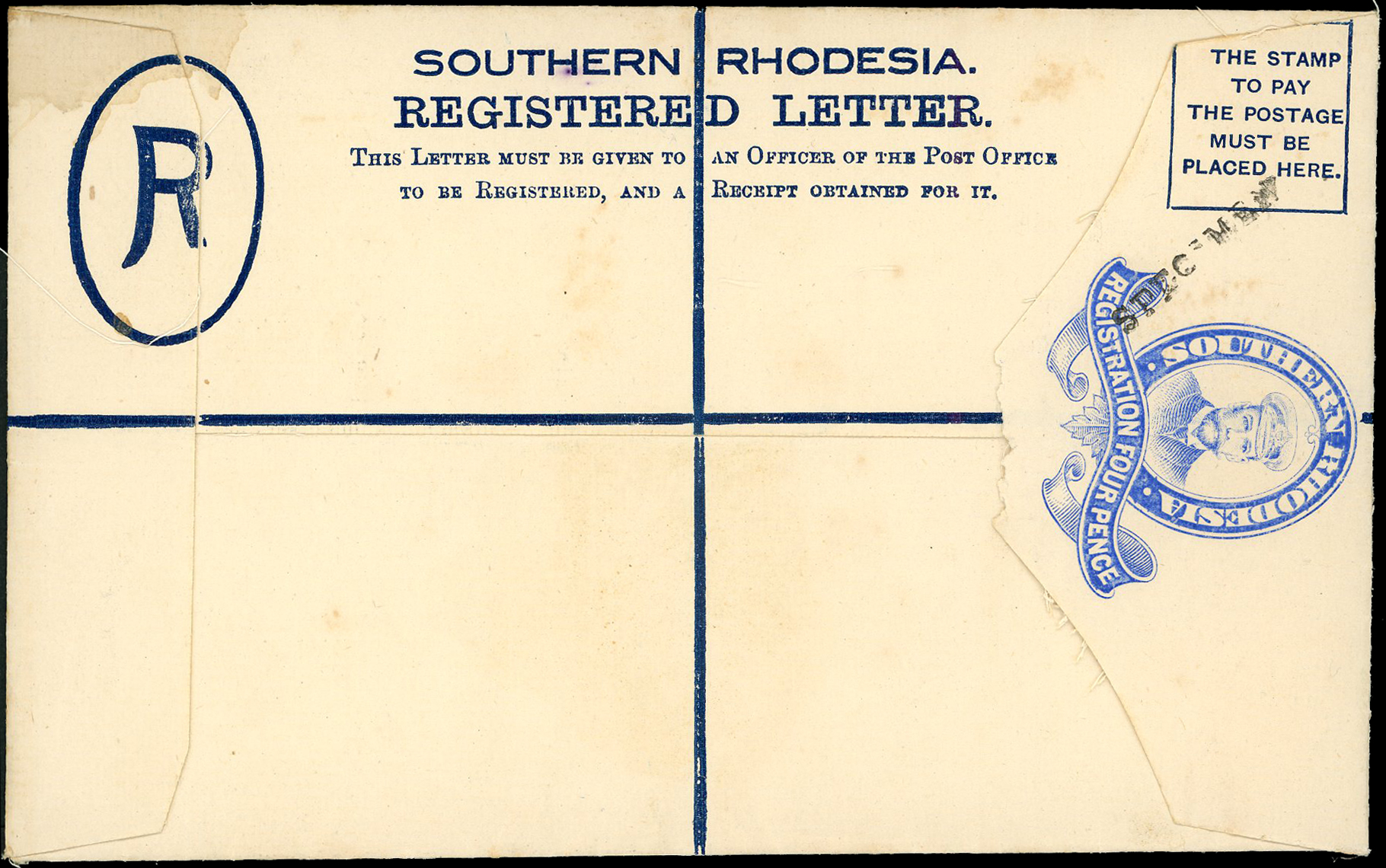 Postal Stationery. 1924 Admiral group from the Bechuanaland postal archive