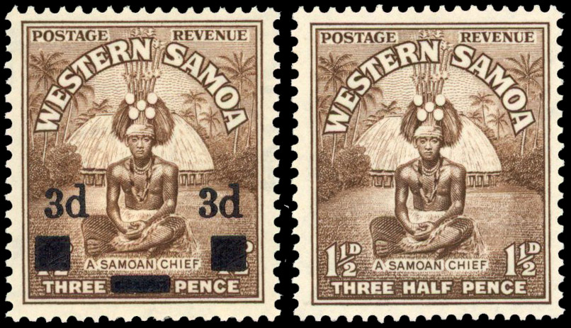 Samoa SG 199 var unused