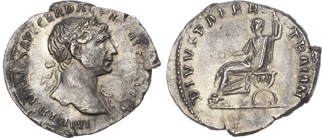 Trajan (AD 98-117) AR Denarius, Rome, AD 112-113, 3.14g. 