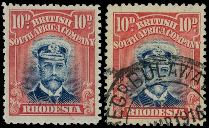 1913-7 10d Head Die II, perf 14. Mint example...