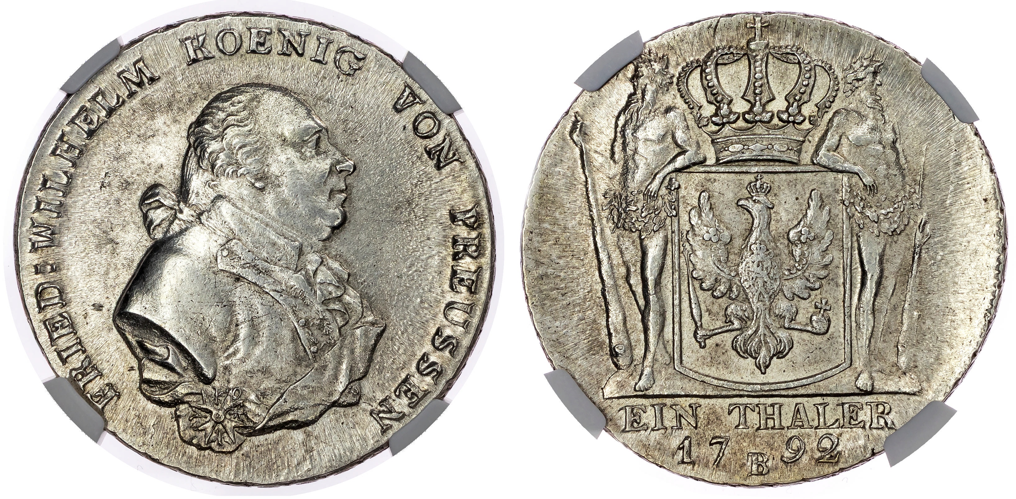 Germany, Prussia, Frederick William II (1786-1797), silver Taler - MS 62