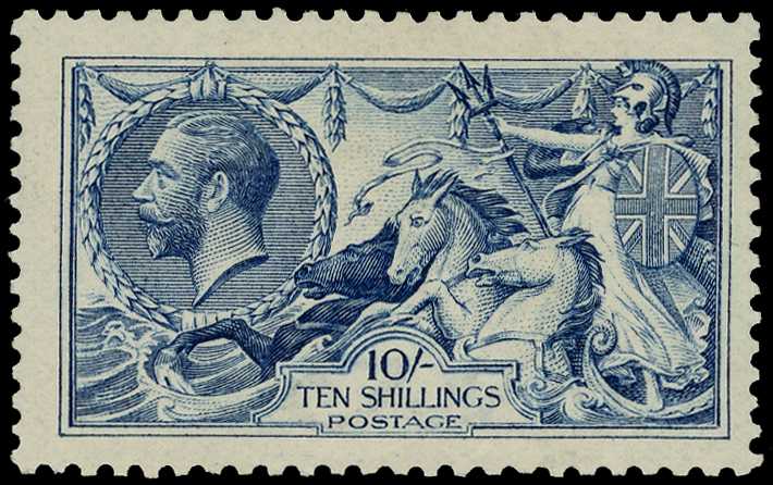 1915 10s Blue. Very fine unused o.g....