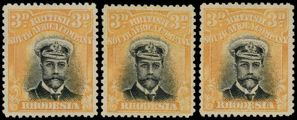 1913-7 3d Head Die II, perf 14. Three...