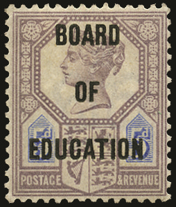 SGO81 1902 5d Board of Education unused o.g.